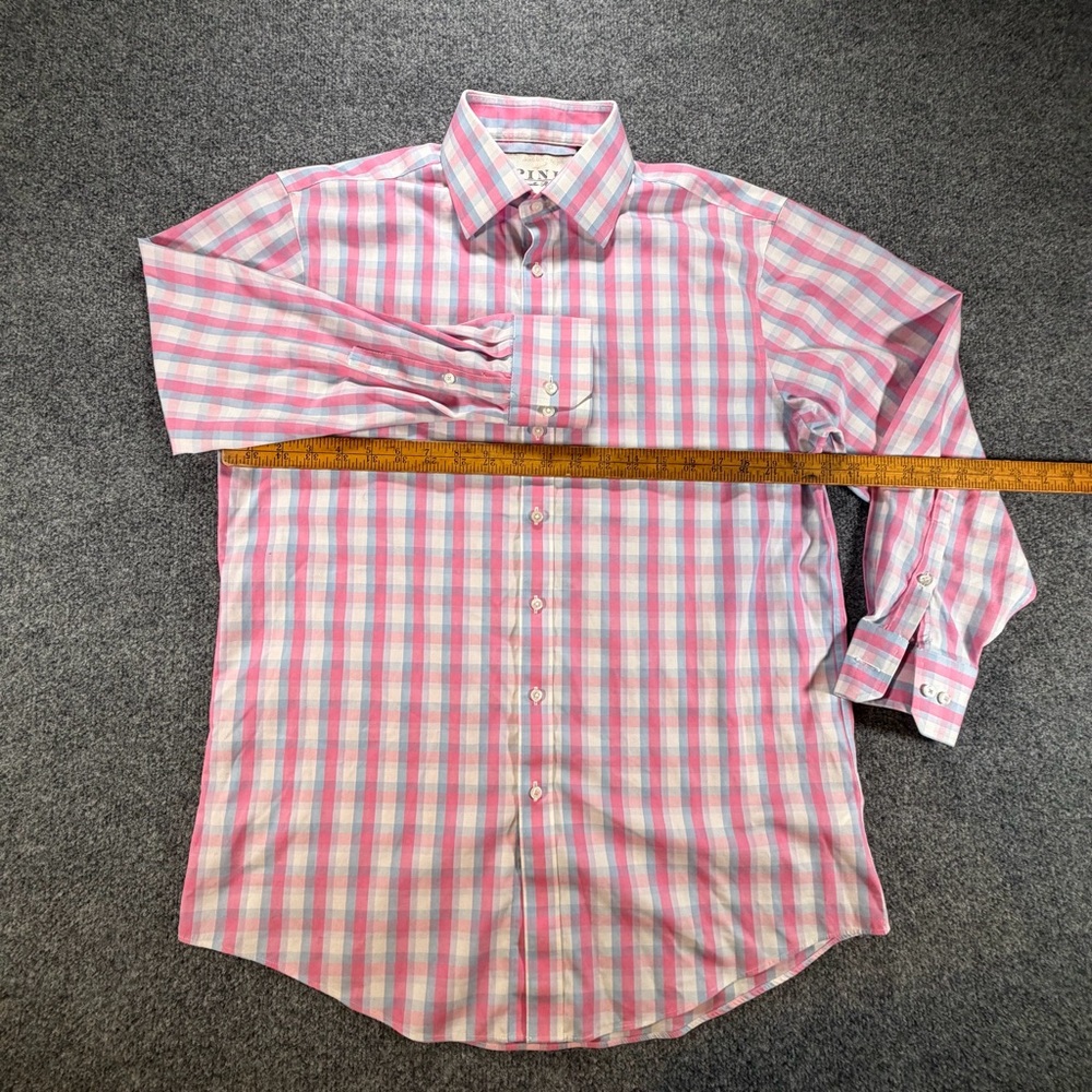 Thomas Pink Baldwin Check Traveller Dress Shirt Men’s 16 41 - Picture 6 of 7